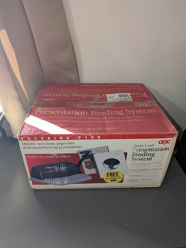 GBC Docubind P100 A4 Comb Binding Machine Untested