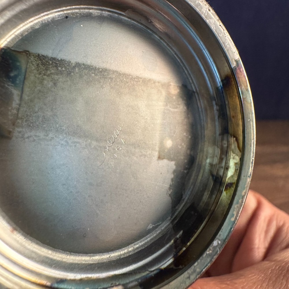 Vintage Oneida Silverplated Footed Bowl 4"Dia 2"H