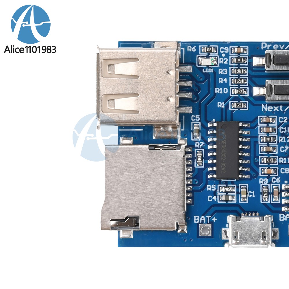 TF Card U Disk MP3 Format Decoder Board Aamplifier Decoding Audio Player Module