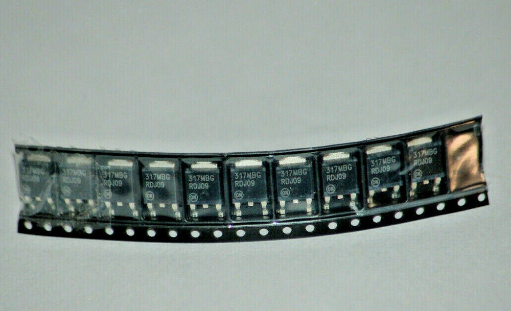 ON Semiconductor Adjustable Linear Voltage Regulator 317MBG (Lot of 10)