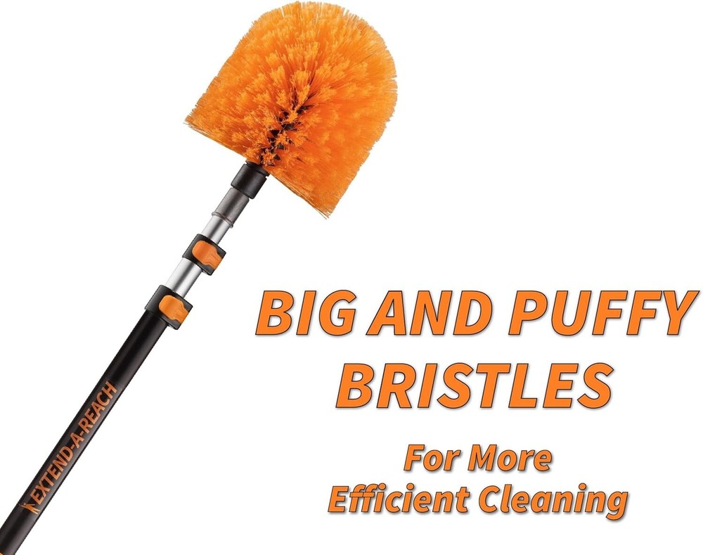 High Ceiling Duster Kit: 20ft Telescopic Pole & 3 Cleaning Tools Included