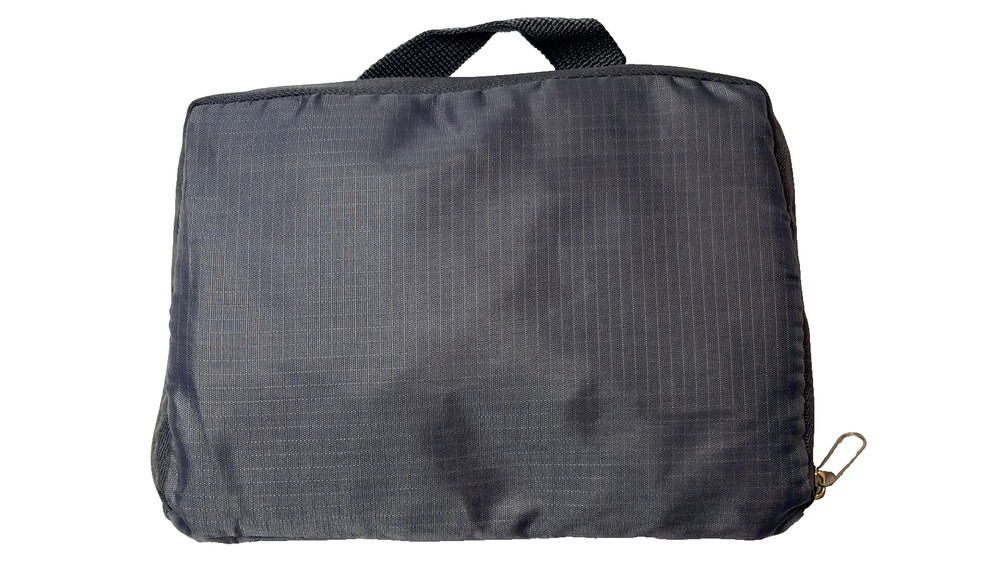 NYLON FOLD-ABLE LIGHTWEIGHT WATERPROOF TRAVEL BACKPACK GRAY