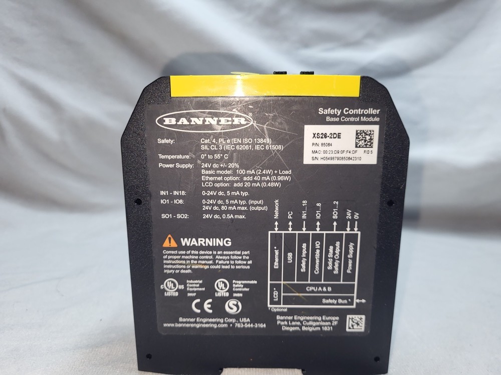 BANNER ENGINEERING XS26-2DE / XS262DE