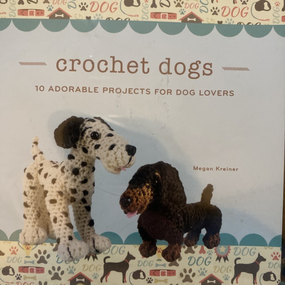 Crochet Dogs Kit- 10 Patterns + Hook + Yarn + Needle + Stuffing & More!
