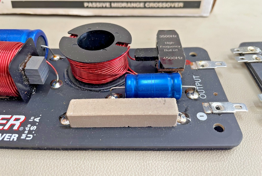 Old School Kicker MR-100 Passive Midrange Bandpass Crossover, Pair, NOS #325