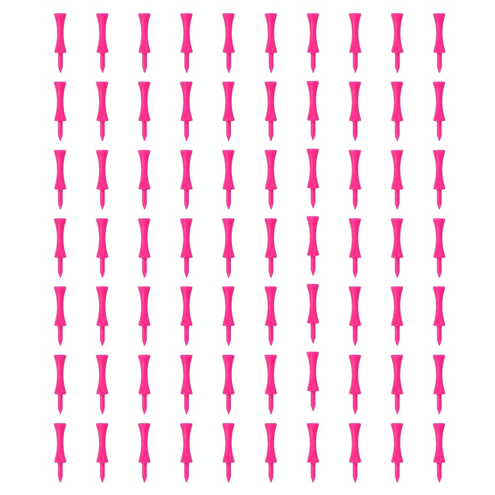 Plastic Step Down Golf Tees, 2.3 Inch Golf Tees Bulk, 140 Pack & Pink