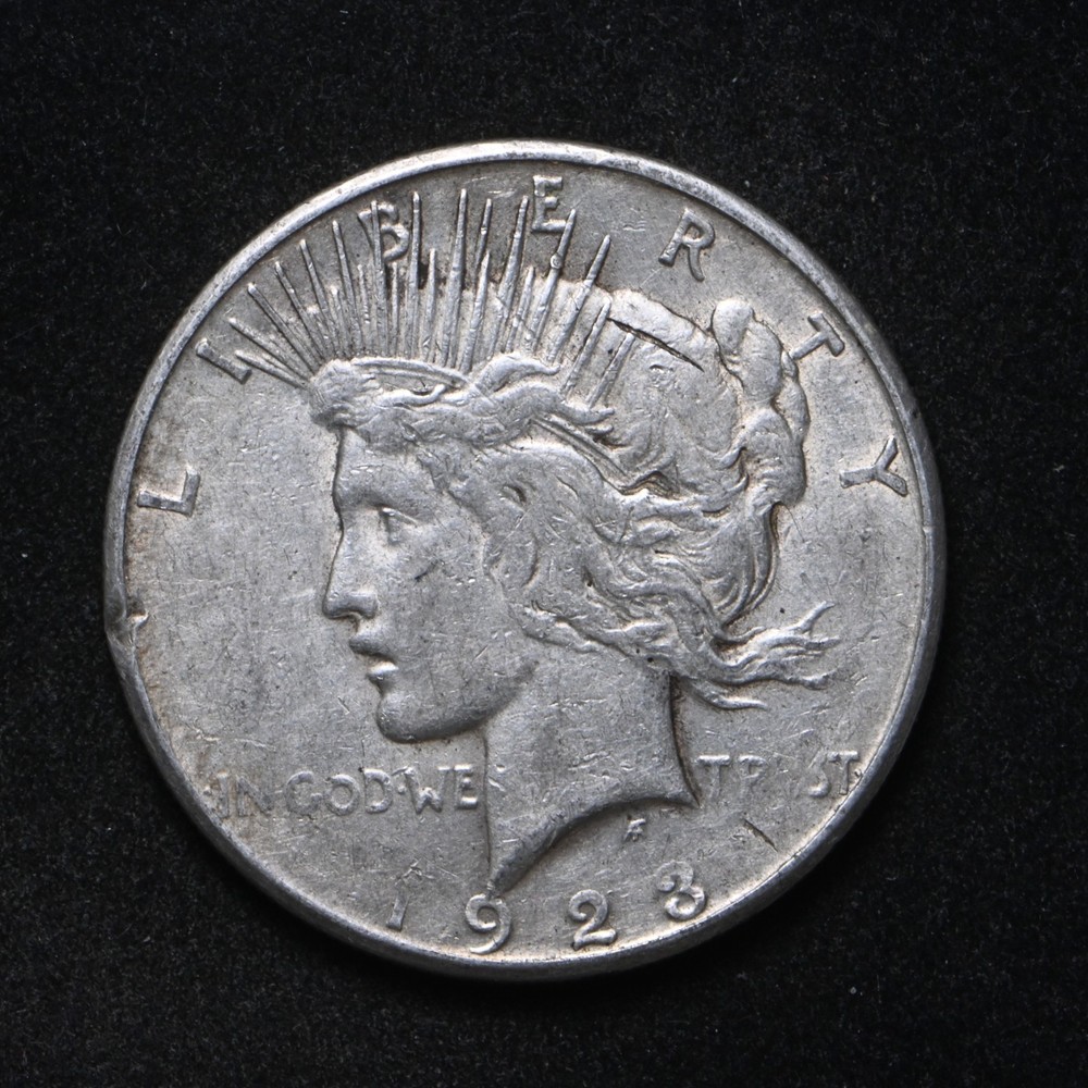 1923-S Peace Silver Dollar Double Mint Error (cn16828)