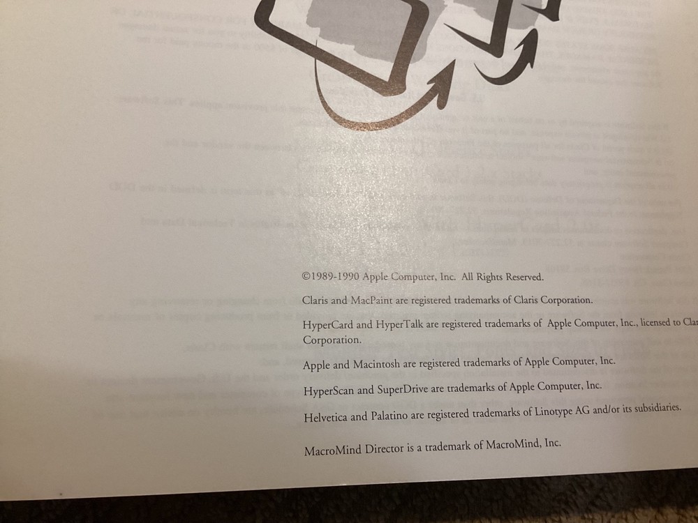 Claris HyperCard Script Language and New Features Guides 1990 Macintosh