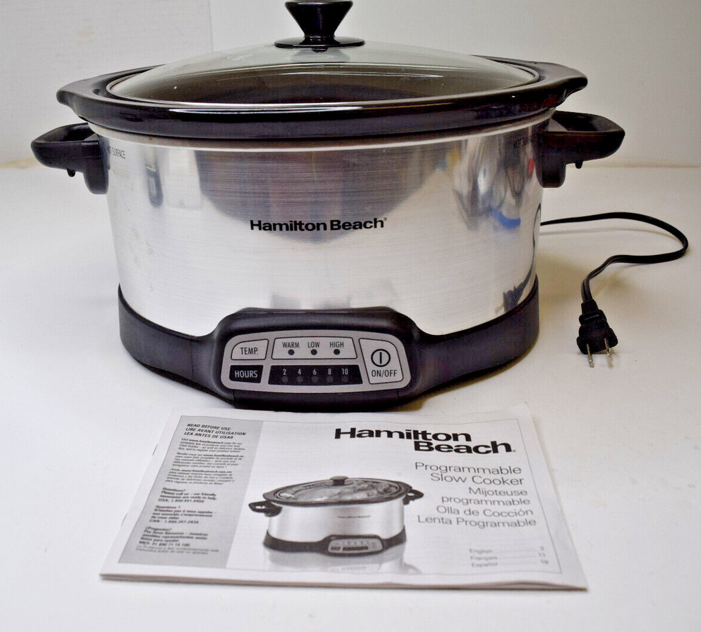 Hamilton Beach Crock Pot Slow Cooker 5 Quart Model # 33453 Tested