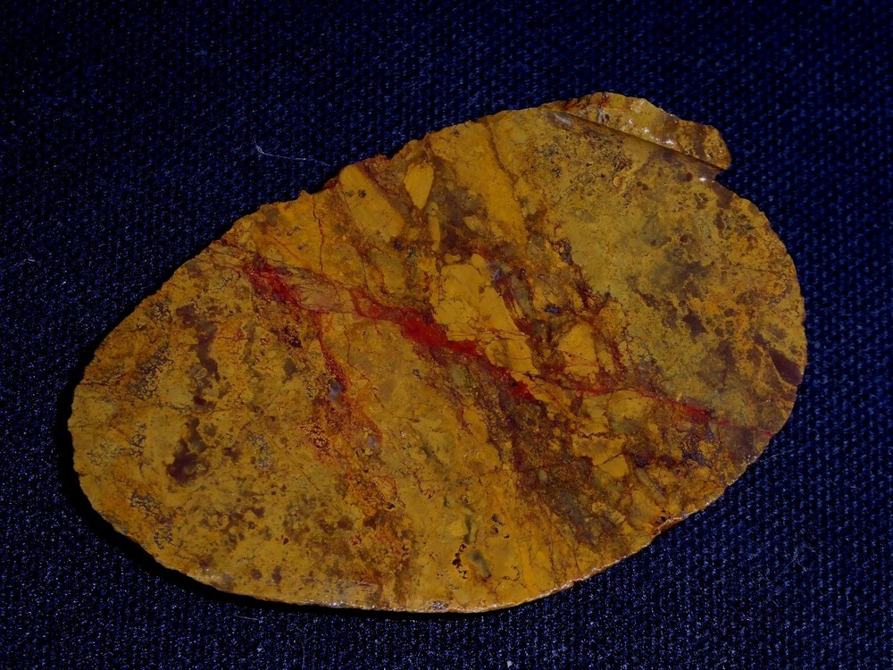 Unknown Agate slab- 2 3/4 " x 1 3/4 "--rough, cabbing, display.
