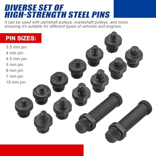 Variable Pin Spanner Wrench, 15Pc Adjustable Pin Spanner Wrench Kit, 1/2"