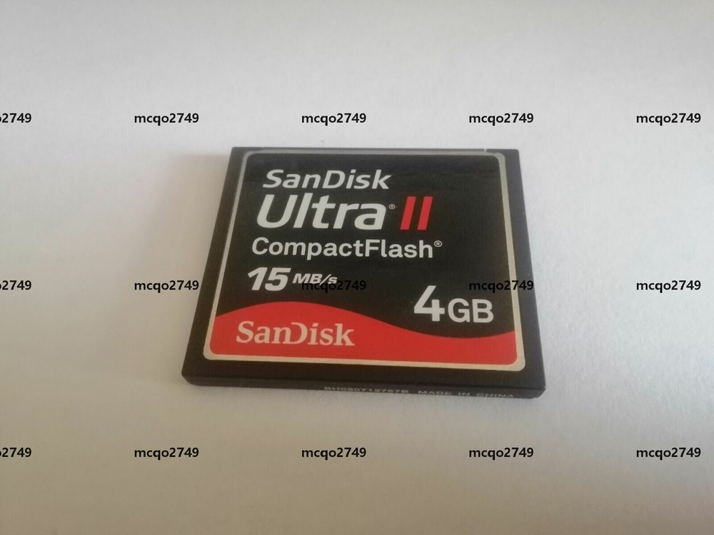 SanDisk ULTRA II  4GB CompactFlash 15MB/s CF memory card