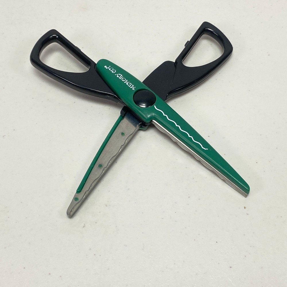 Pioneer Memory Cut Scissors Colonia Pattern Crafting Scrapbooking