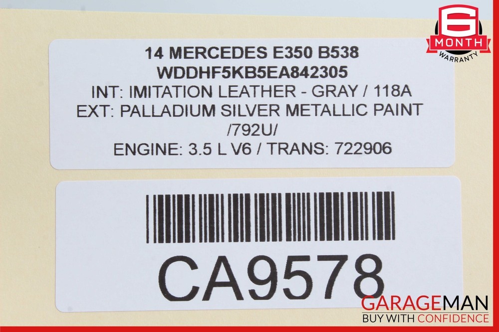 14-16 Mercedes W212 E350 E400 Ignition Switch Control Module Start Stop Button