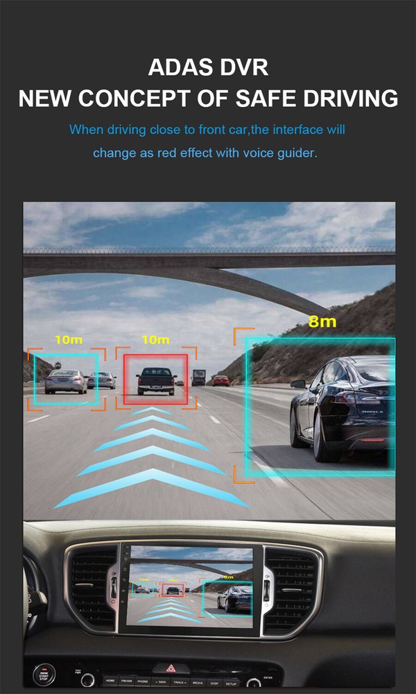 USB Car DVR Driving Video Recorder 1080P Dash Camera ADAS For Android Navigation