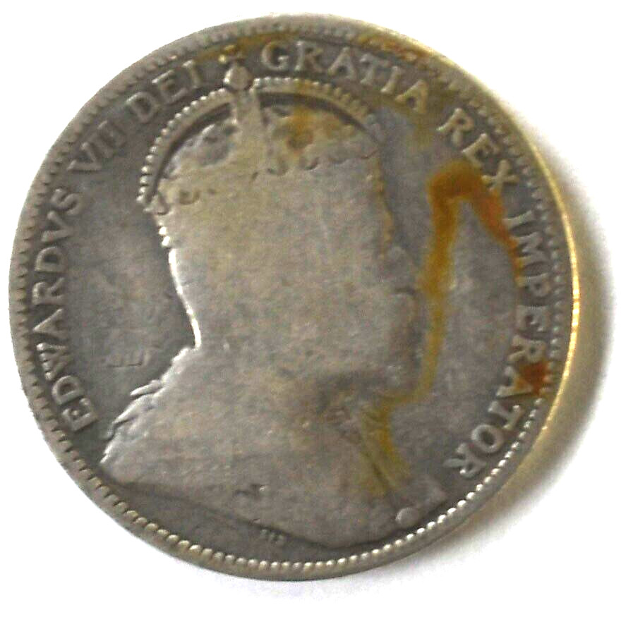 1910 25c Canada Silver Quarter Dollar KM#11a