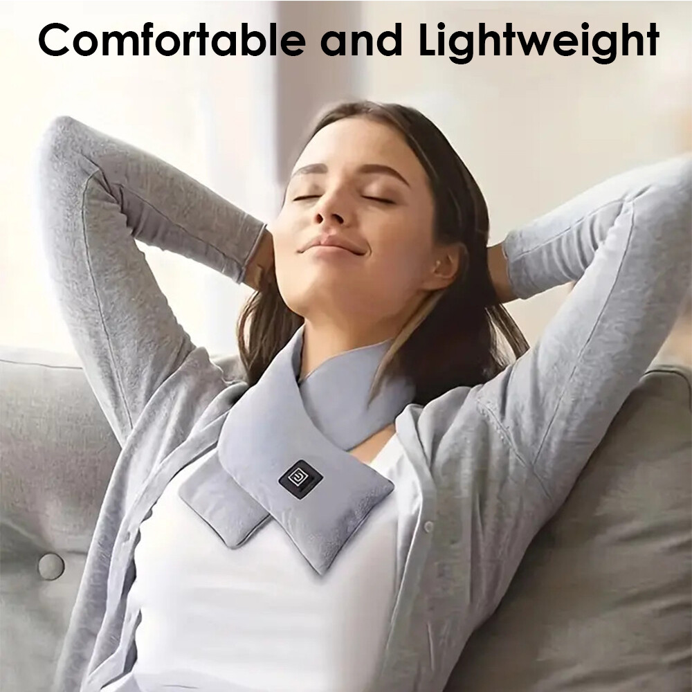 Neck Heating Pad Heated Scarf Electric Far Infrared Cordless Warmer Power Bank