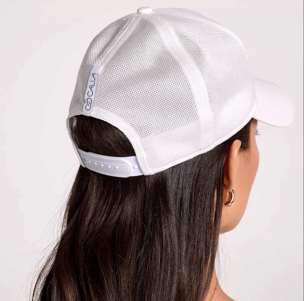 CALIA White Snapback Trucker Hat NWT
