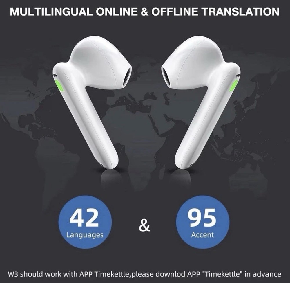 Timekettle WT2 Edge Real Time Translation Earbuds 40 Languages