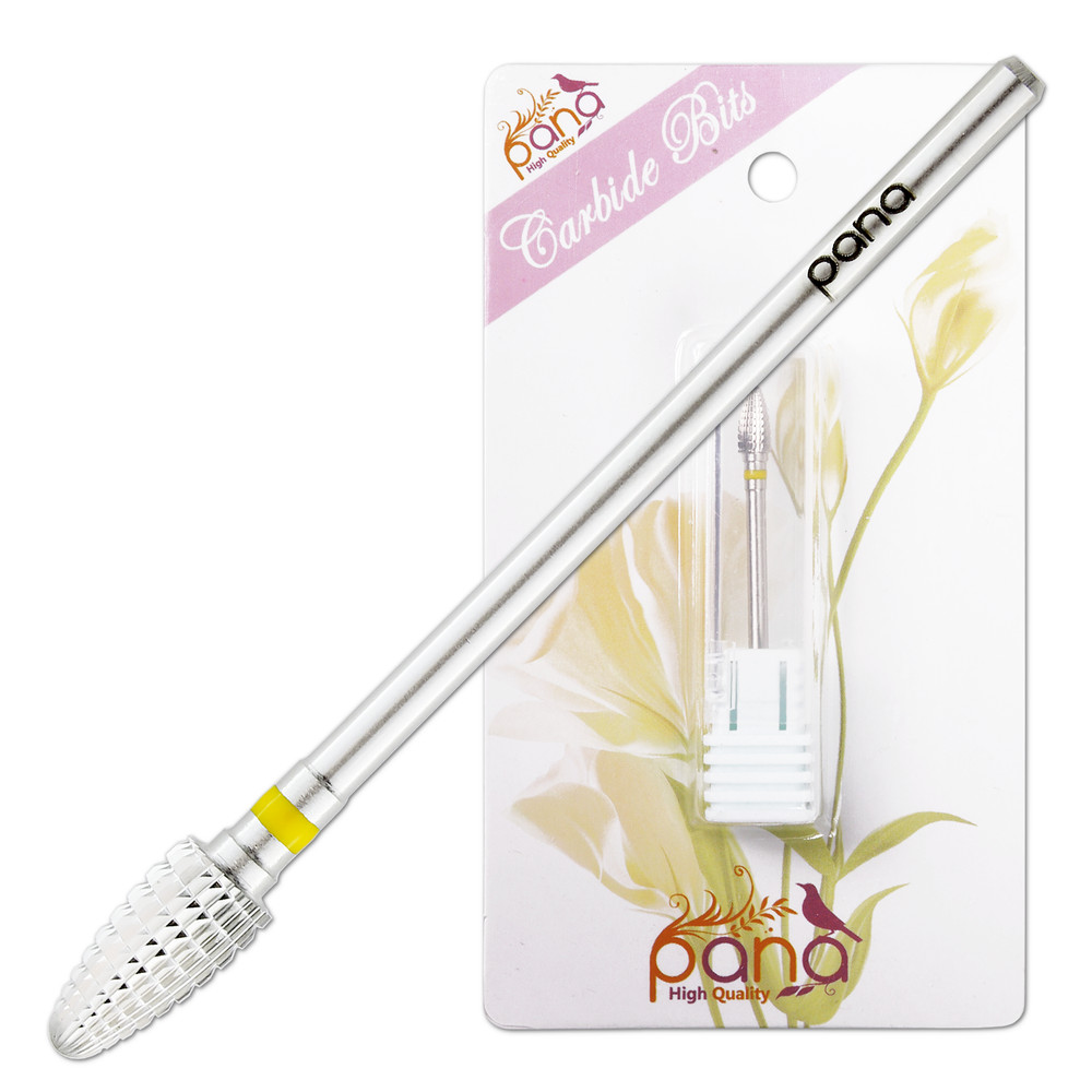 Professional Silver Mini Cone Carbide Nail Drill Bit Extra Fine Grit