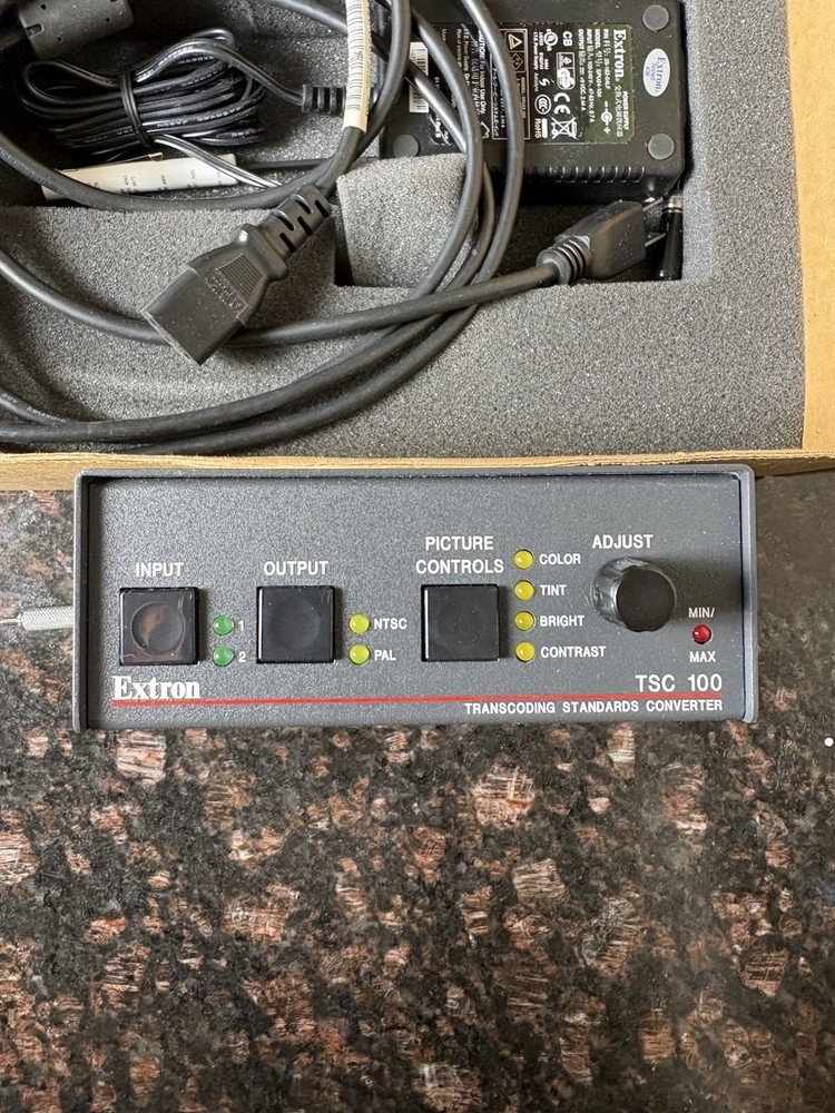 Extron TSC 100 Transcoding Standards Converter NTSC PAL Analog Picture Controls