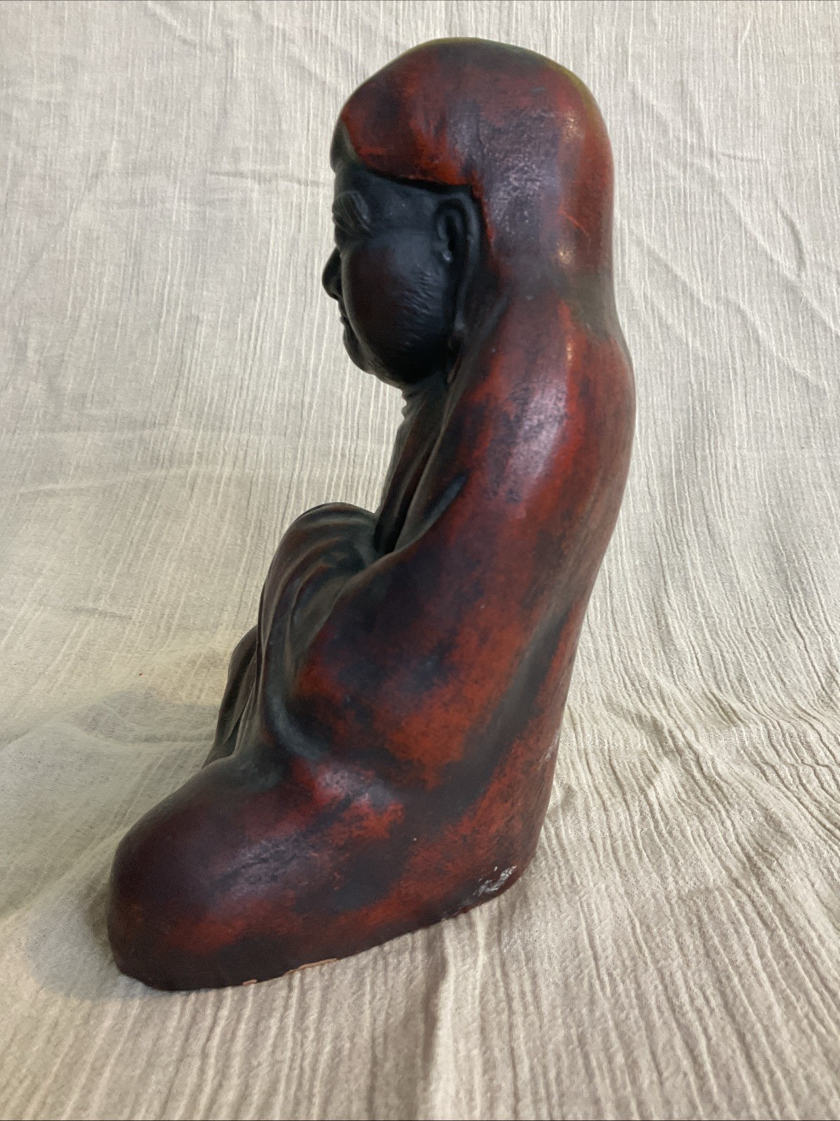 Vintage Japanese Figurine Daruma Daishi Buddhism Statue