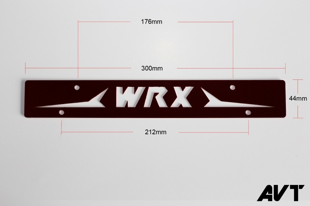 AVT WRX Front License Plate V2 Delete