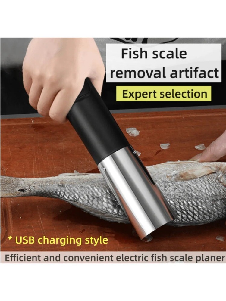 Electric Fish Scale Scraper Waterproof Fish Scale Remover Fish Scale Cleaner