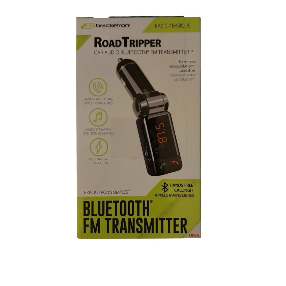 Bracketron Roadtripper Car Audio Bluetooth FM Transmitter Black