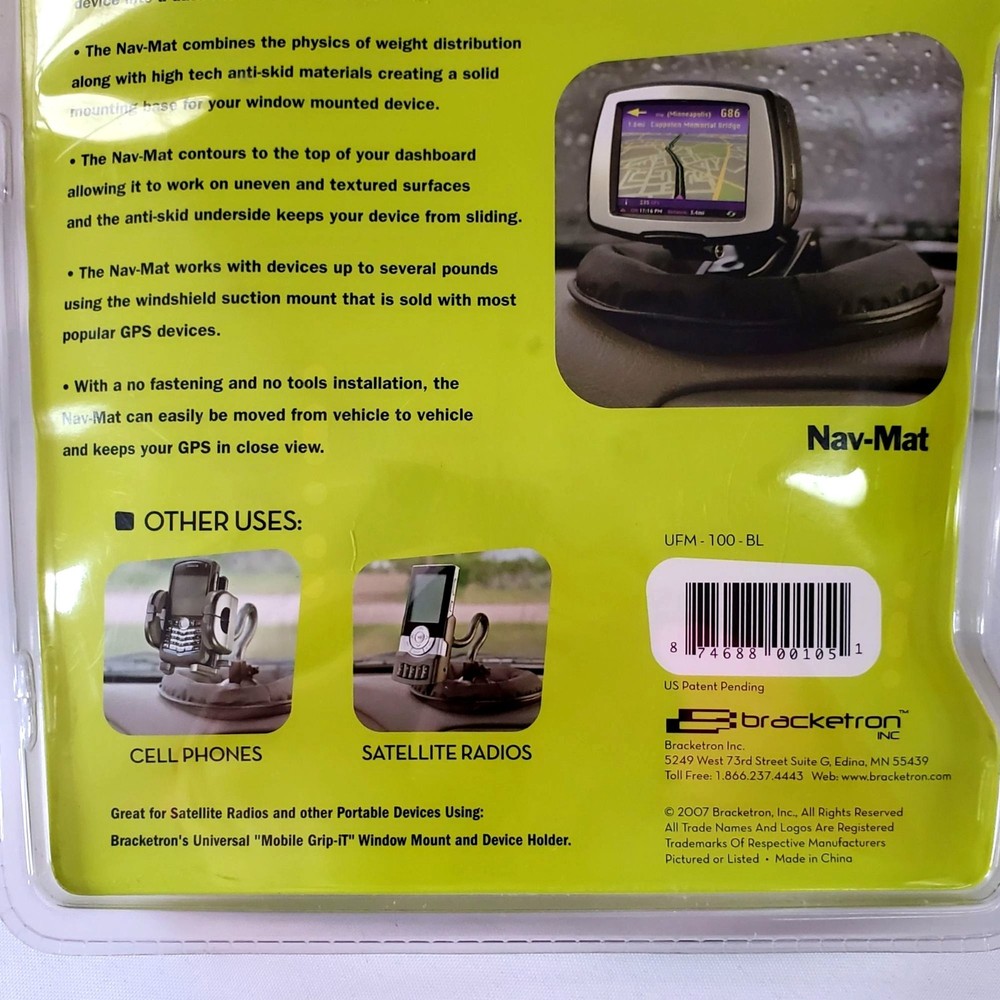 Bracketron Nav-Mat Universal Phone and GPS Dash Mount