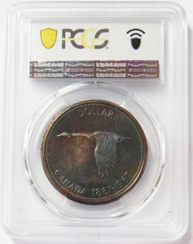 1967 SILVER CANADA PROOF $1 PCGS PR 65