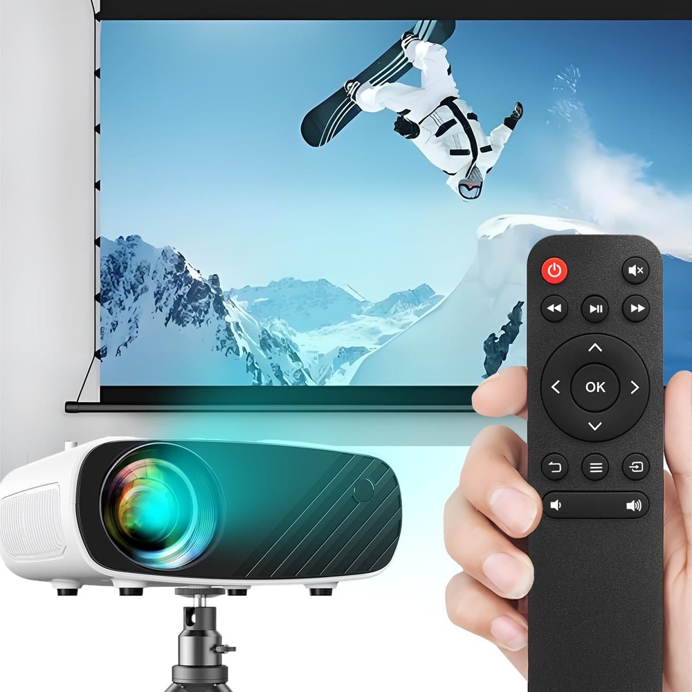 HODSEUKIN Replacement Remote for Mini Projector,Compatible with ELEPHAS Black