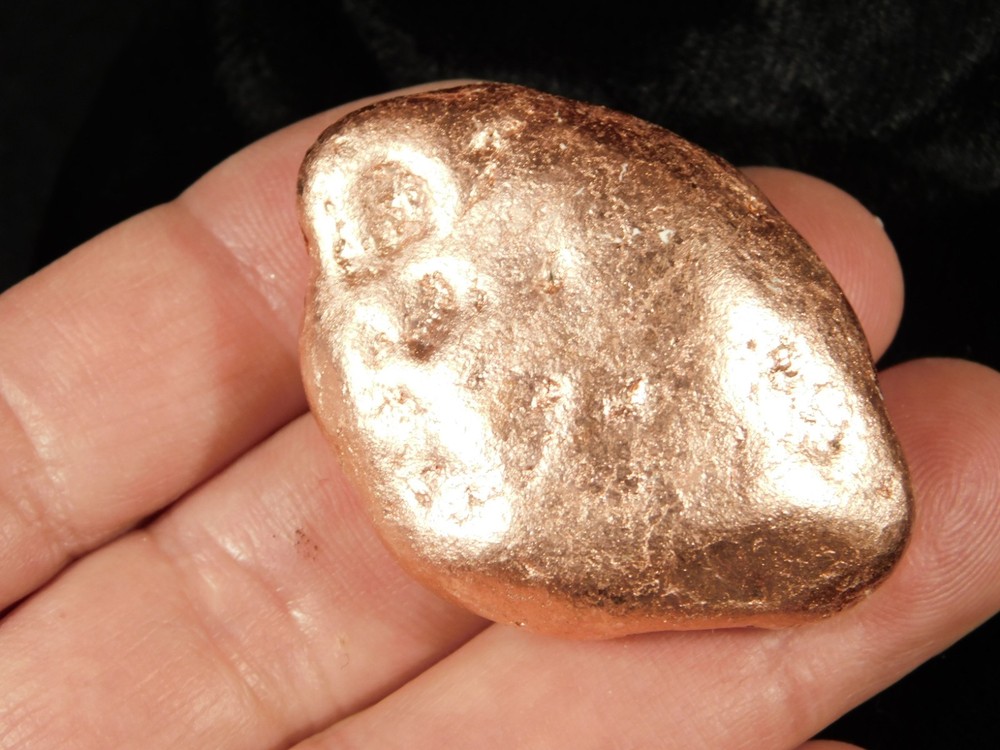 Heavy! 100% Natural Solid COPPER NUGGET or Native Copper Float Michigan 106gr