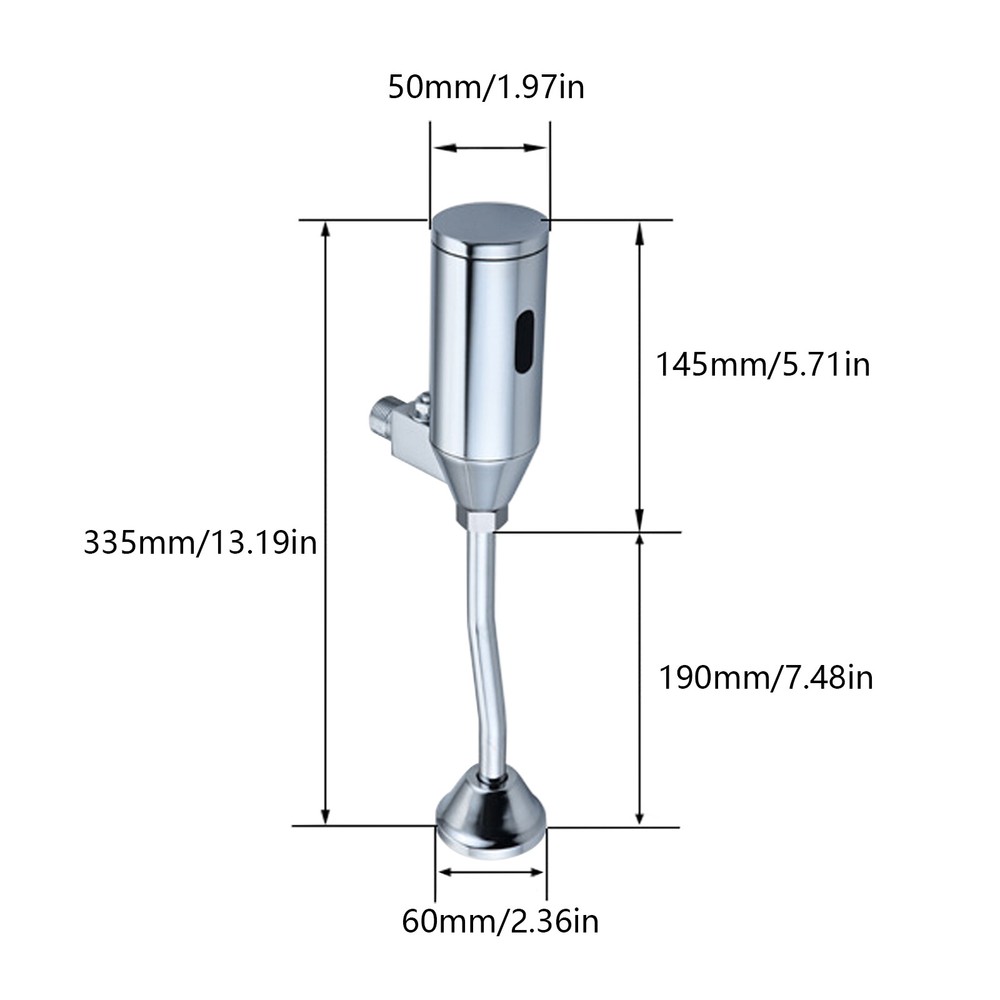 Urinal Valve Bathroom Toilet Intelligent Automatic Sensor Touchless Wall Mounted