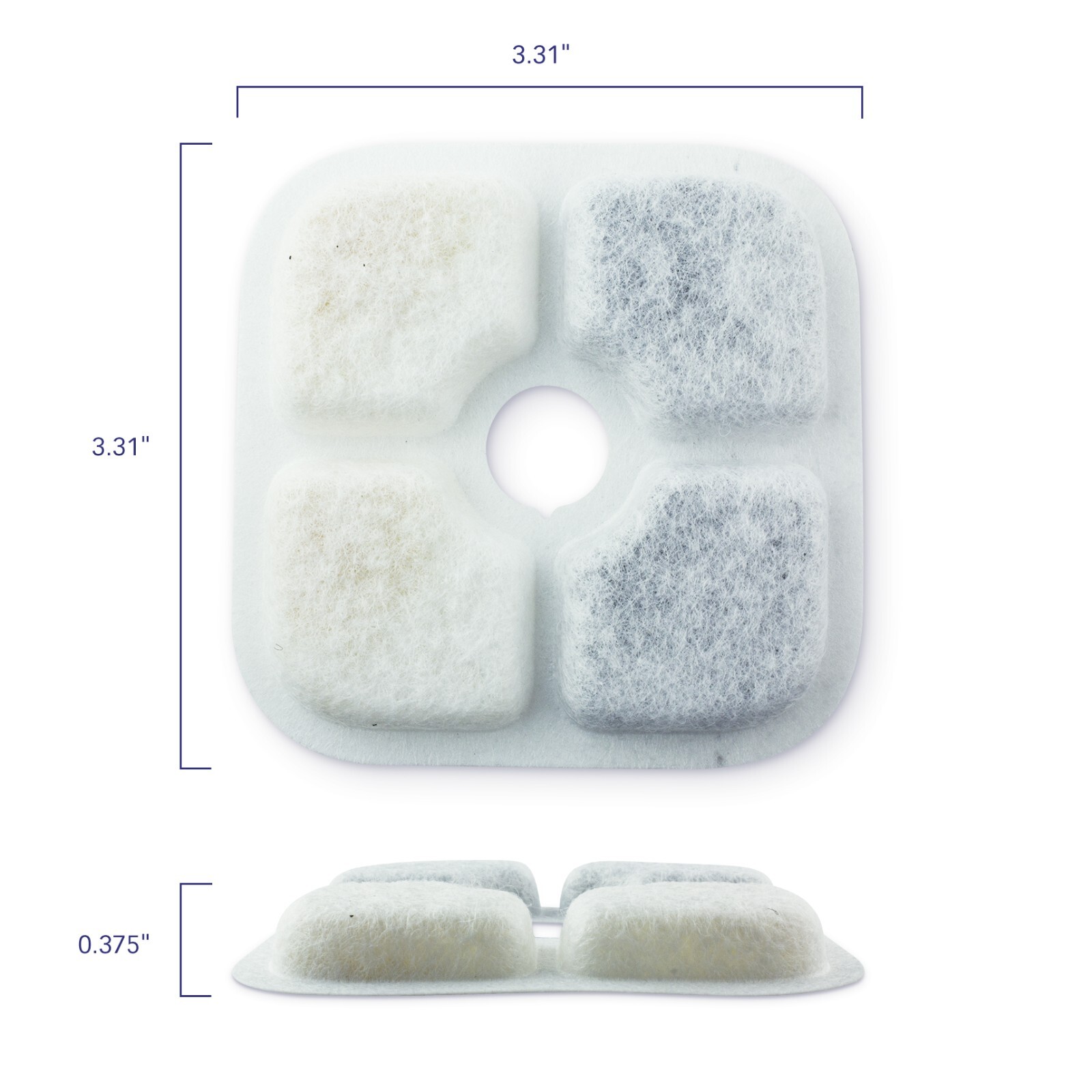 PET STANDARD Water Filters, Compatible with Catit® PIXI™ Fountain, Pack of 12