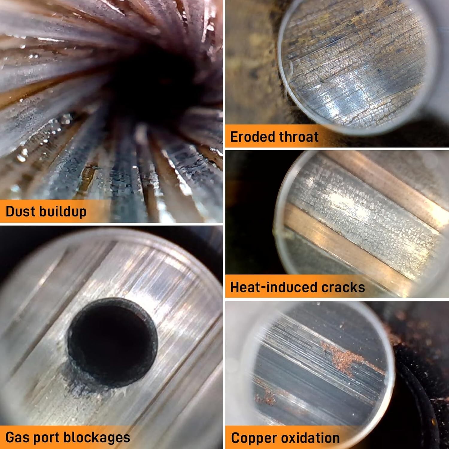 Teslong USB C 45inch Flexible Rifle Borescope Gun Cleaning Camera Fits .20 Calib