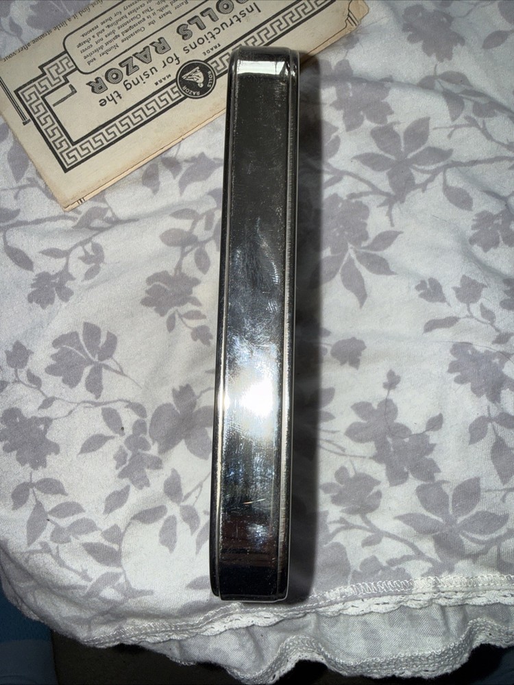 VTG Rolls Razor Imperial COMPLETE Set + Case Instructions Self Sharpening Razor
