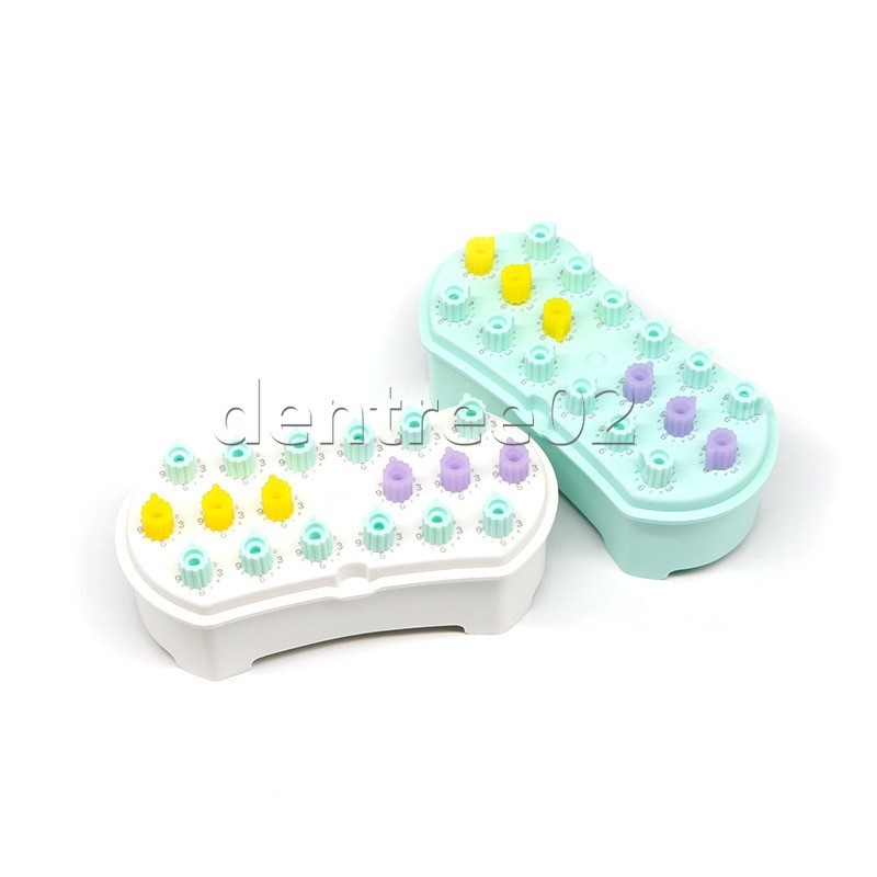 18 Hole Dental Root Canal File Counting Box Sterilizer Organizer Case