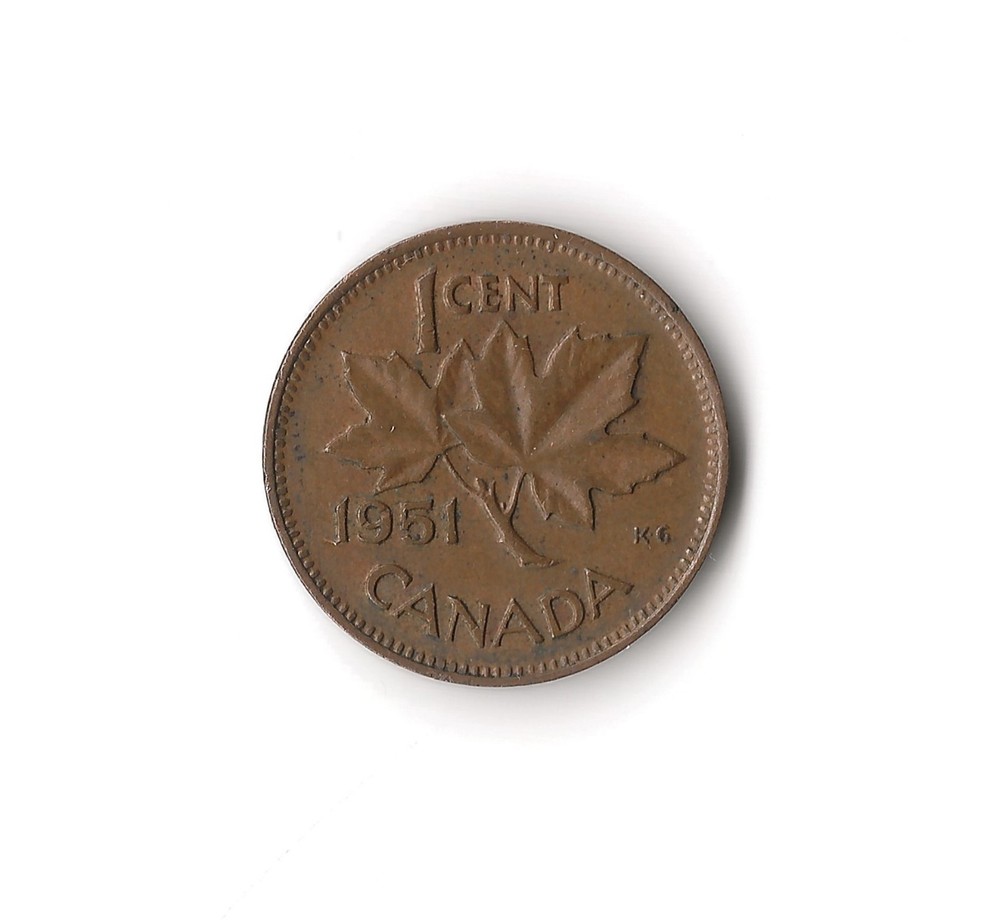 1951 Canada - 1 Cent - 529 - Bronze - 3.2g