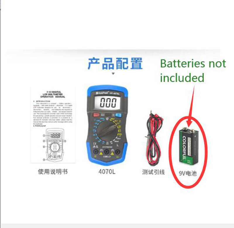 RLC Meter Inductance Capacitance Resistance Multimeter Ohm Inductor CAP Tester