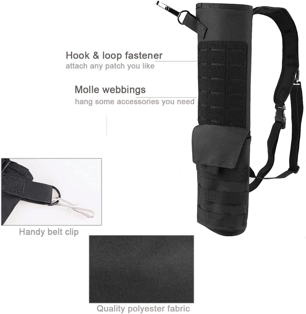 Archery Lightweight Back Arrow Quiver Dual Use Foldable Compact Hip A...