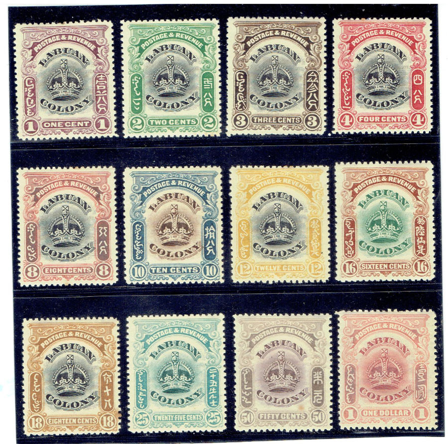 LABUAN 1902 - 1903 Crown MLH CV $98.50