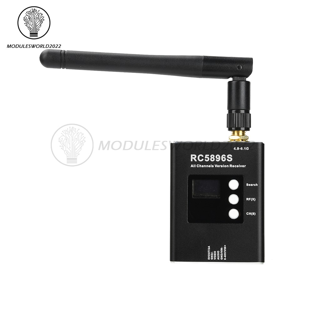 DC6-40V RC5896S Receiver 5.8GHz Video Receiver Compatible 5.8G Image Transmitter