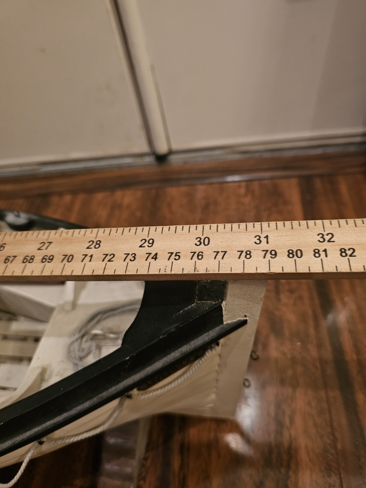 Vintage Liverpool #14 Wood Model Of Titanic Lifeboat, 31" W/Oars, Mast &...