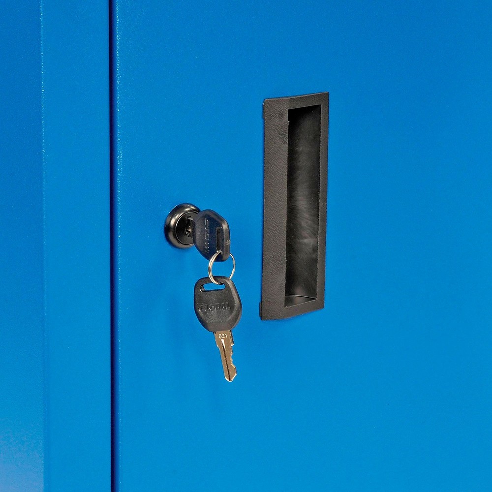 Deluxe LCD Industrial Computer Cabinet Blue Unassembled