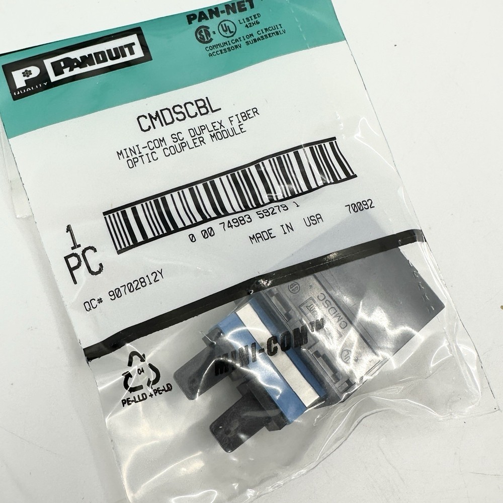 10 Panduit CMDSCBL Mini-Com SC Duplex Fiber Optic Coupler Module NEW FULL BOX