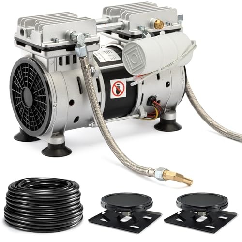 Pond Aerator System 100ft Sinking Air Line, 2 Diffusers, 5.76 CFM up to 1 Acre