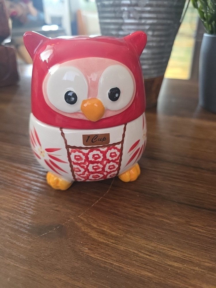 TEMPTATIONS OWL NESTING STACKING MEASURING CUPS 1/4,1/3,1/2,1 CUP