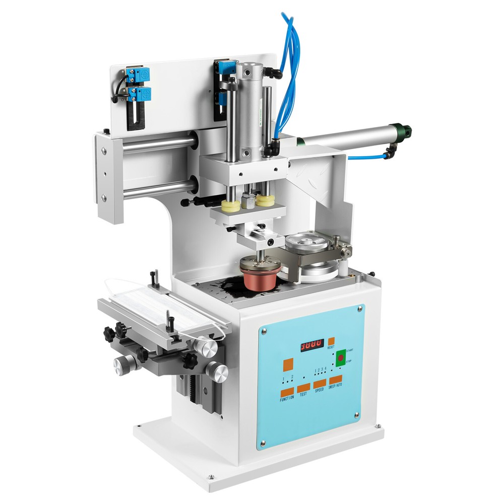 Pneumatic Printer Pad Printing Machine with Sealed Ink Cups For Clothes Plastic