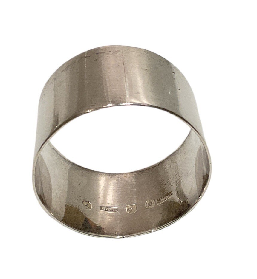 Victorian Scottish Solid Silver Napkin Ring, Edinburgh 1899